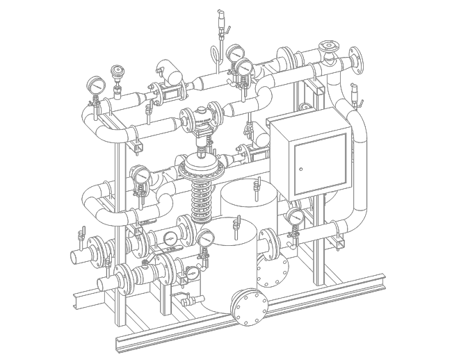 Узел ввода и учета схематично